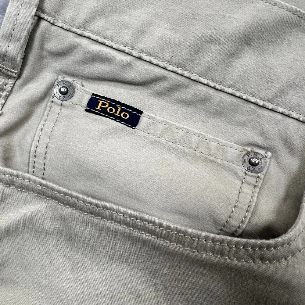Polo Ralph Lauren Chinos Mens 38x34 Tan Khaki Straight Leg Stretch Pants